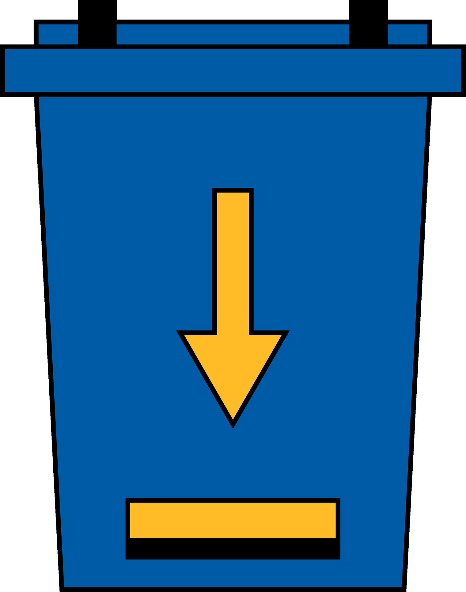 Illustration of trash bin or recycle bin in flat style. 25096267 Vector