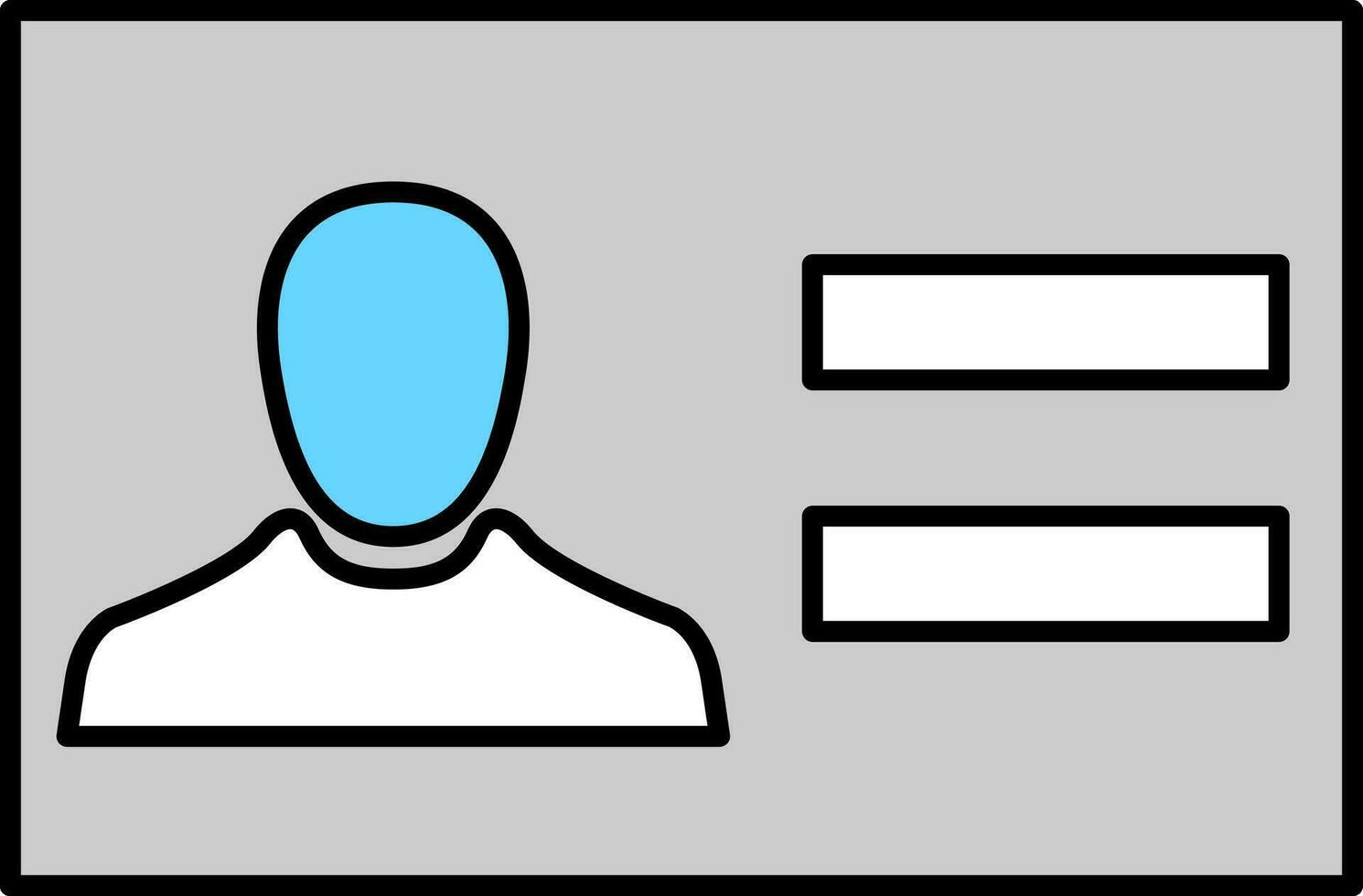 Identification Card sign or symbol. vector