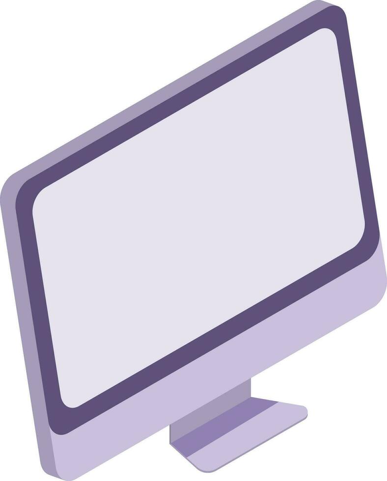 Illustration of a computer isometric icon. vector
