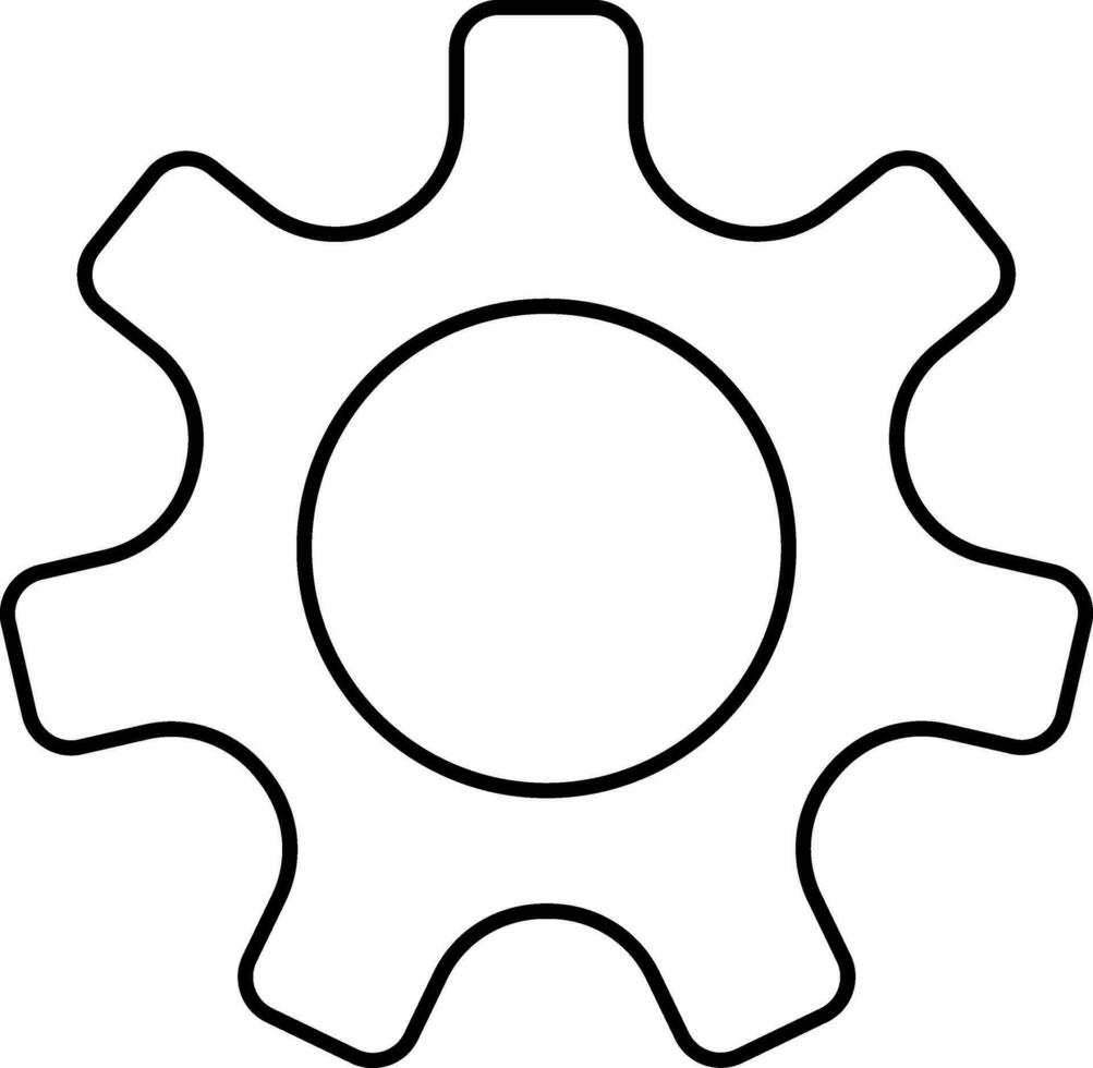 Isolated Setting Icon In Thin Line Art. vector