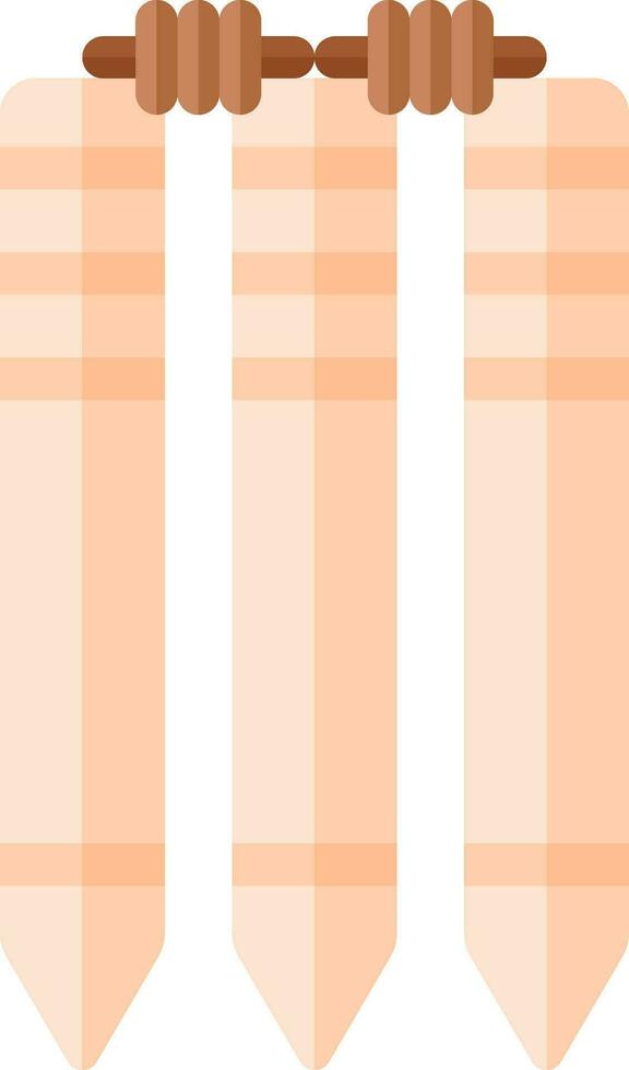 Grillo tocones icono en naranja y marrón color. vector