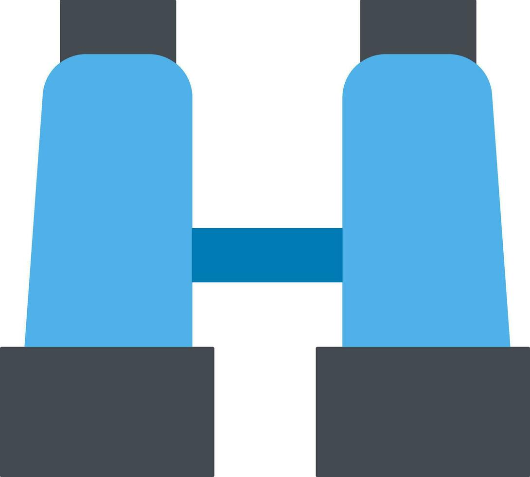 Binocular in blue and grey color. vector