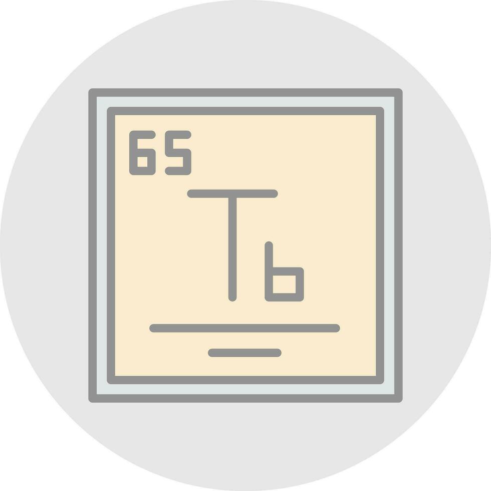 Terbium Vector Icon Design