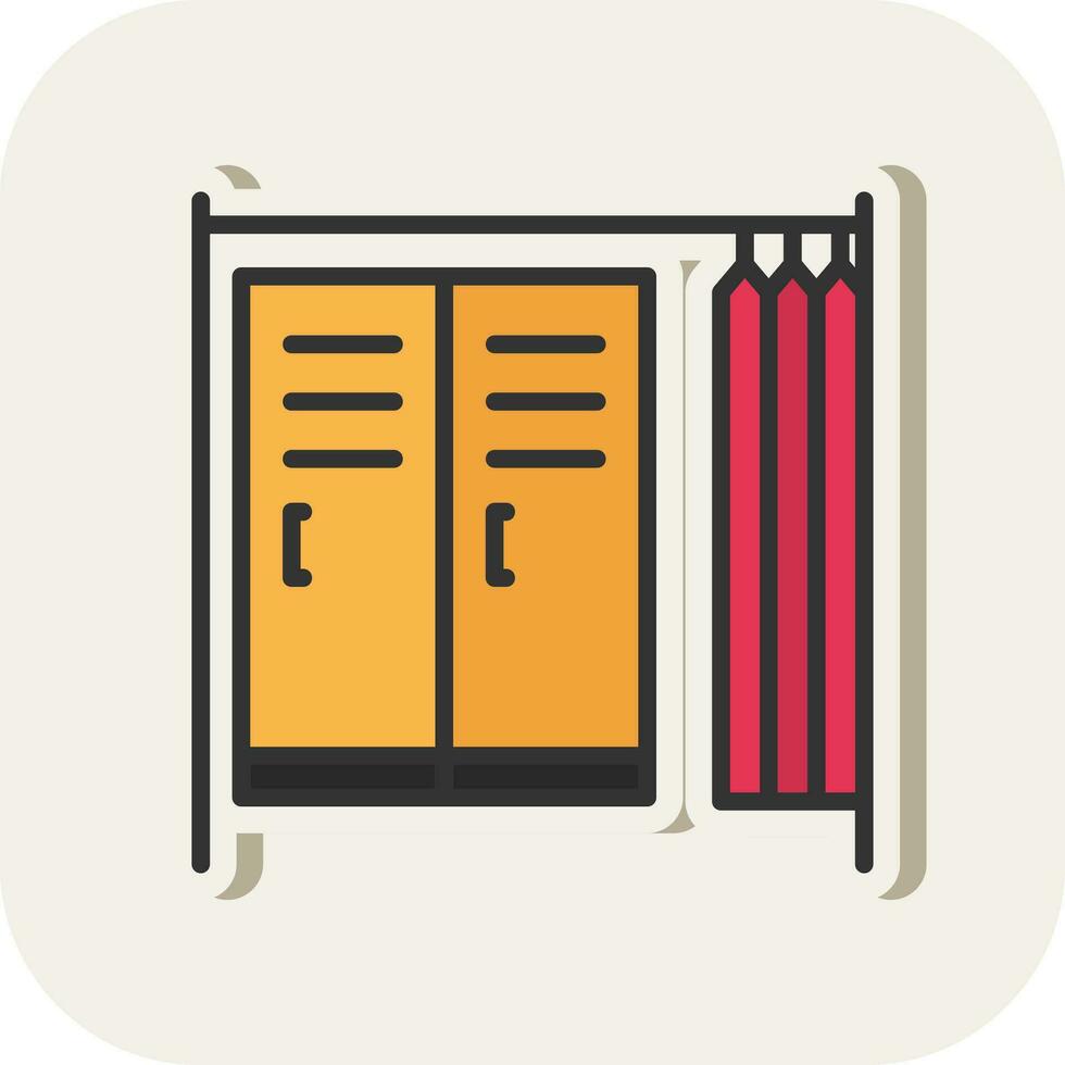 Changing room Vector Icon Design