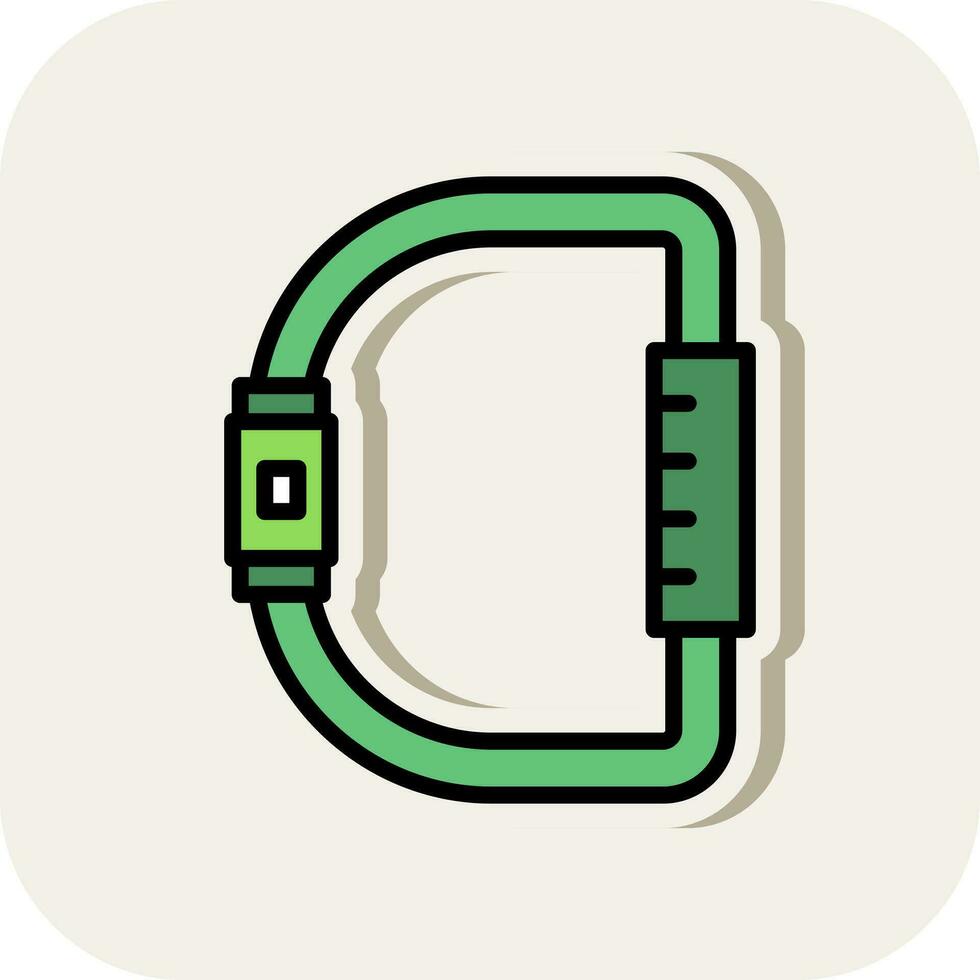 Carabiner Vector Icon Design