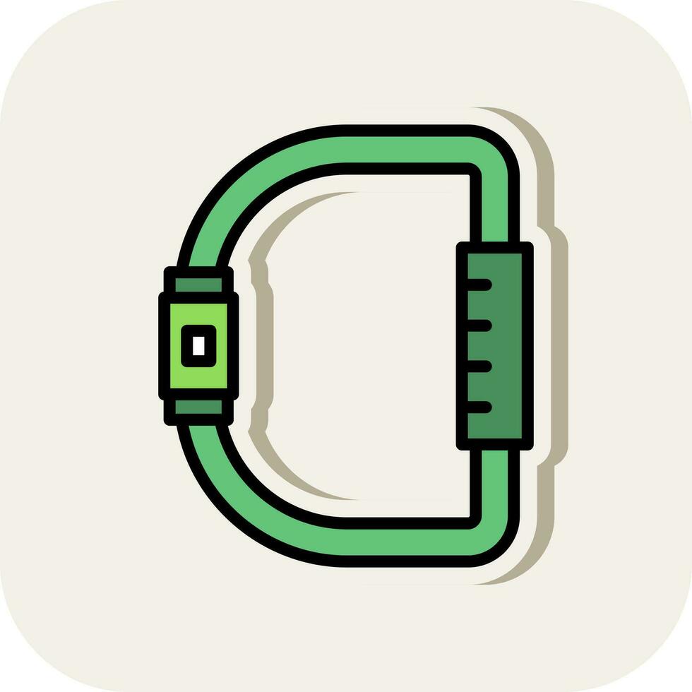 Carabiner Vector Icon Design