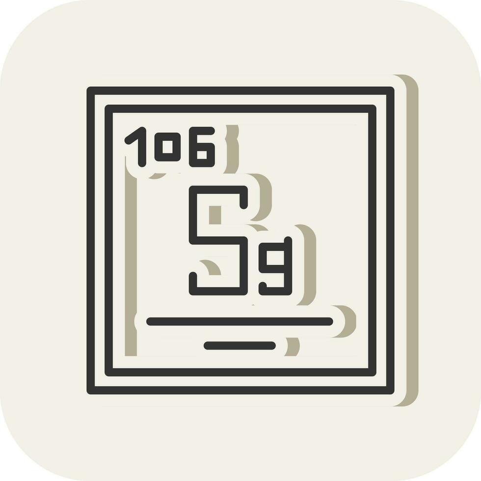 Seaborgium Vector Icon Design