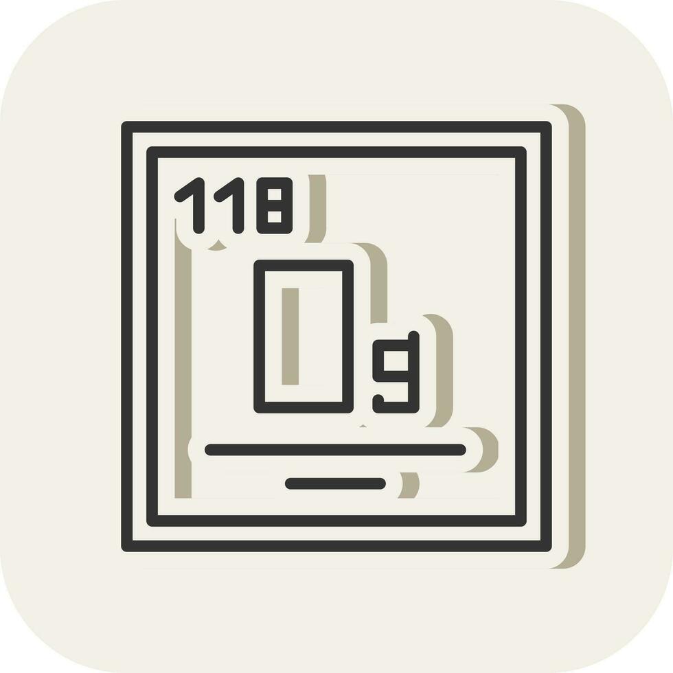 Oganesson Vector Icon Design