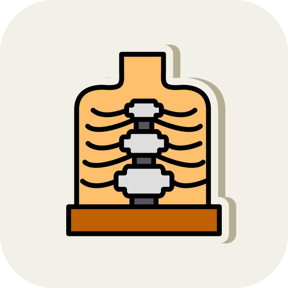 Ribcage Vector Icon Design