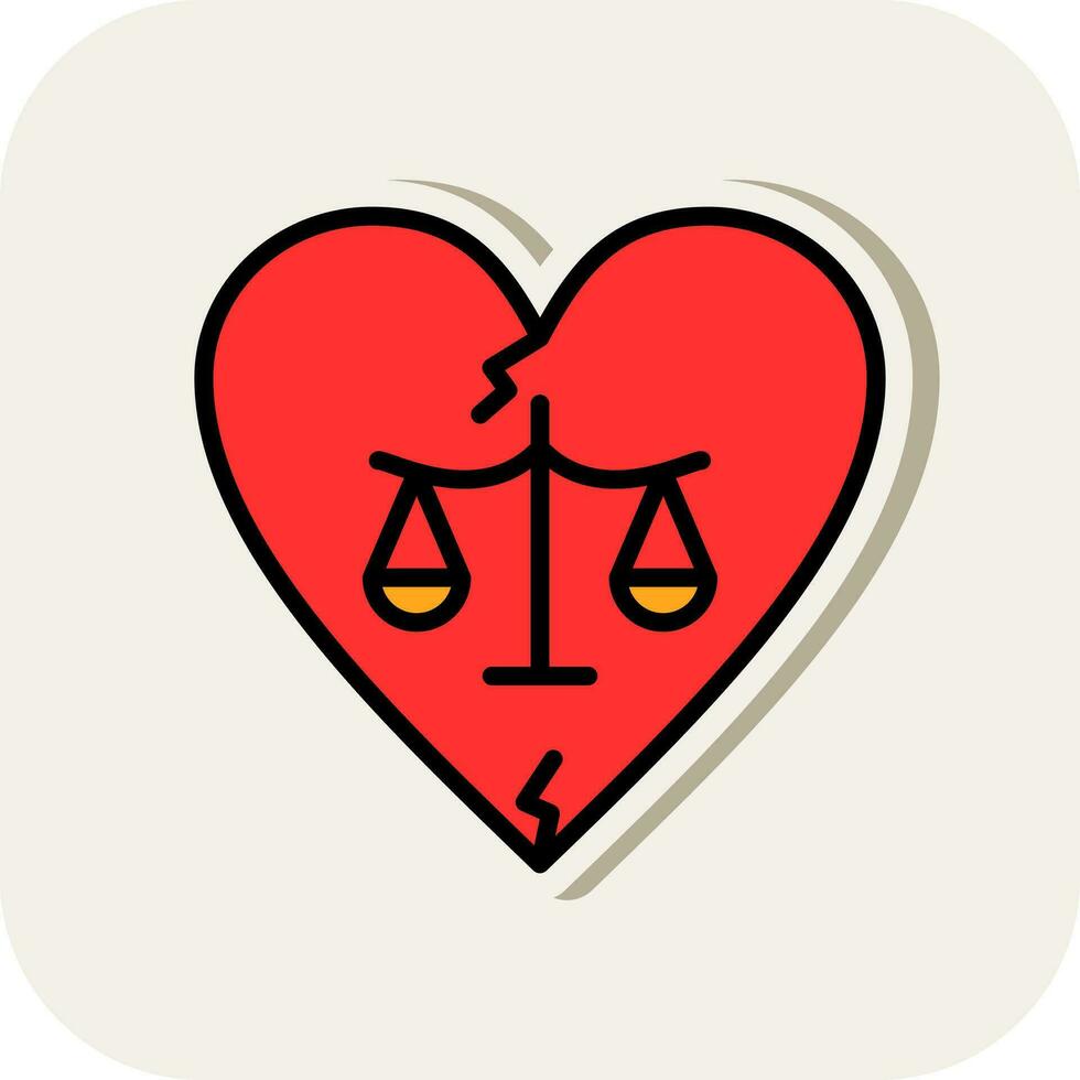 Divorce Vector Icon Design