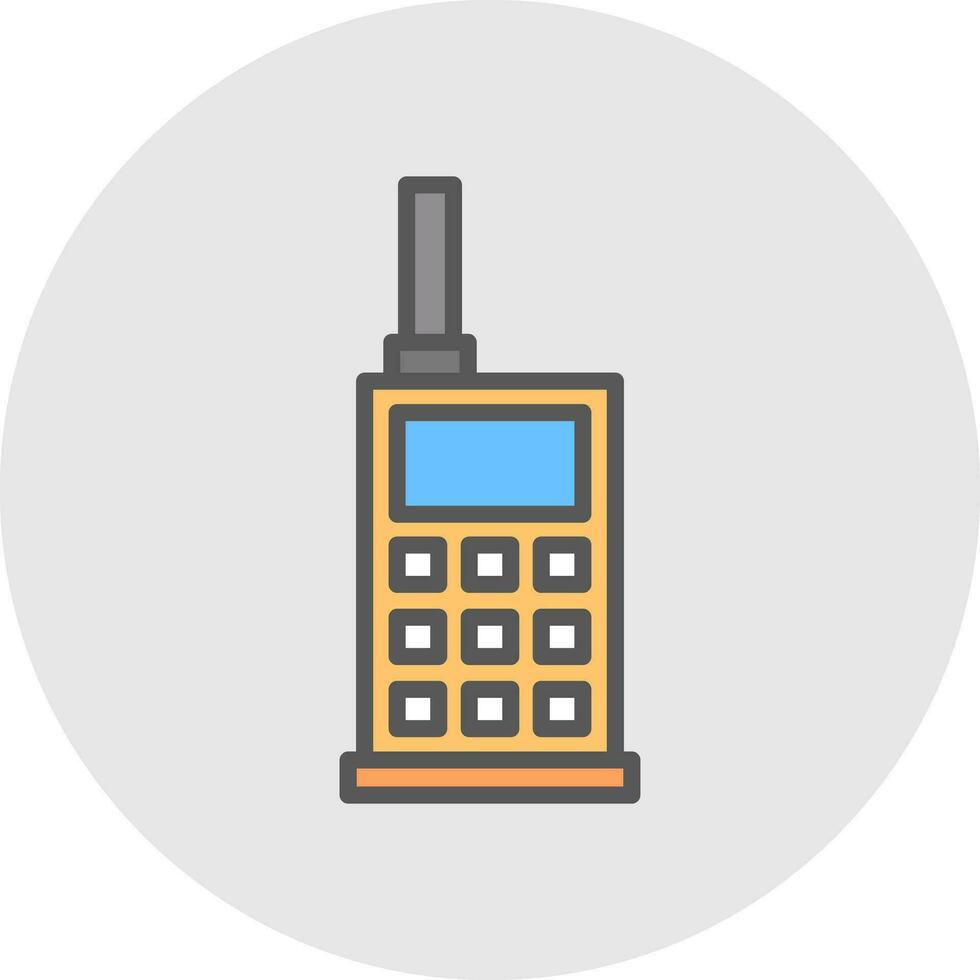 Walkie talkie Vector Icon Design