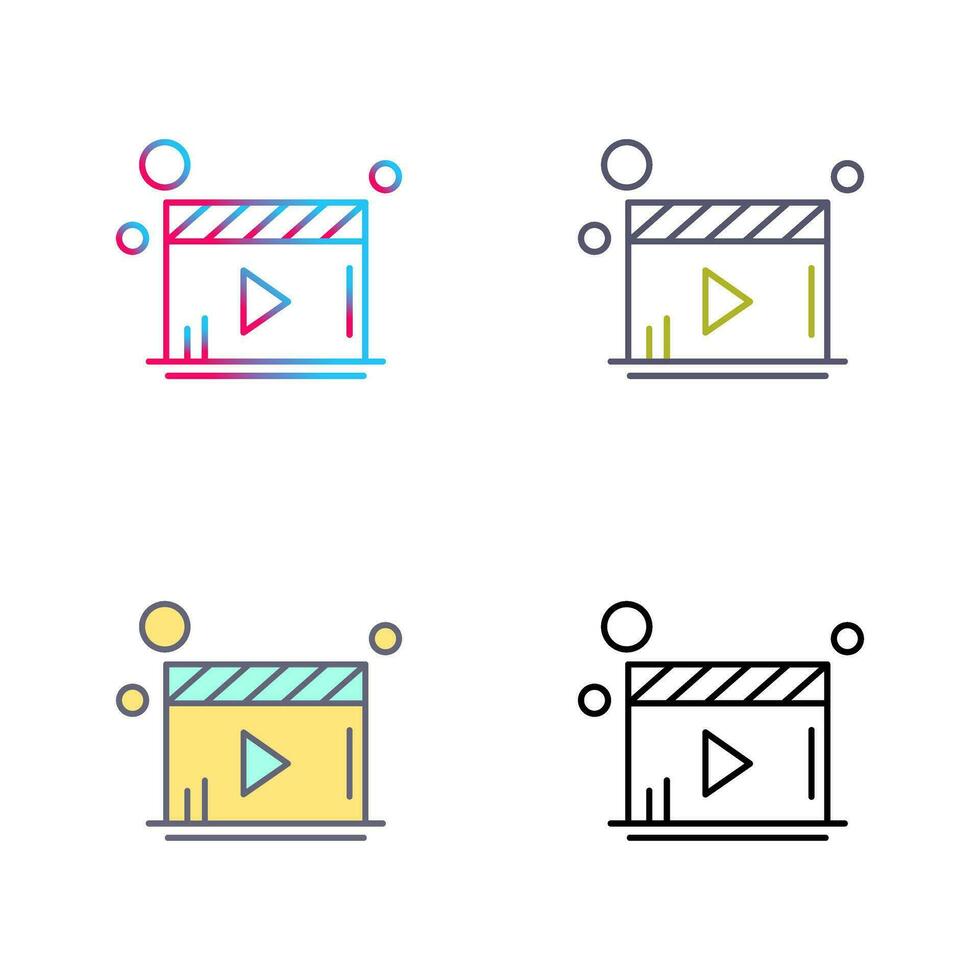 Video Player Vector Icon