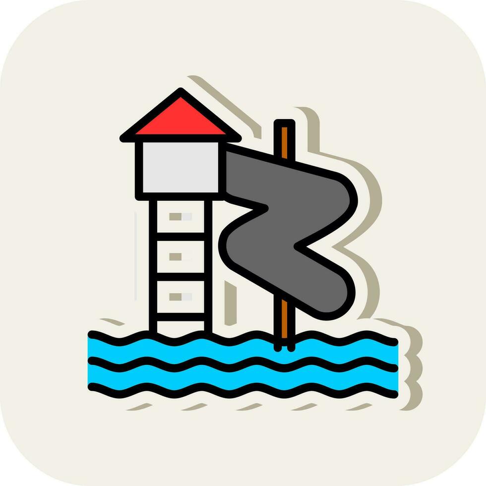 Water park Vector Icon Design