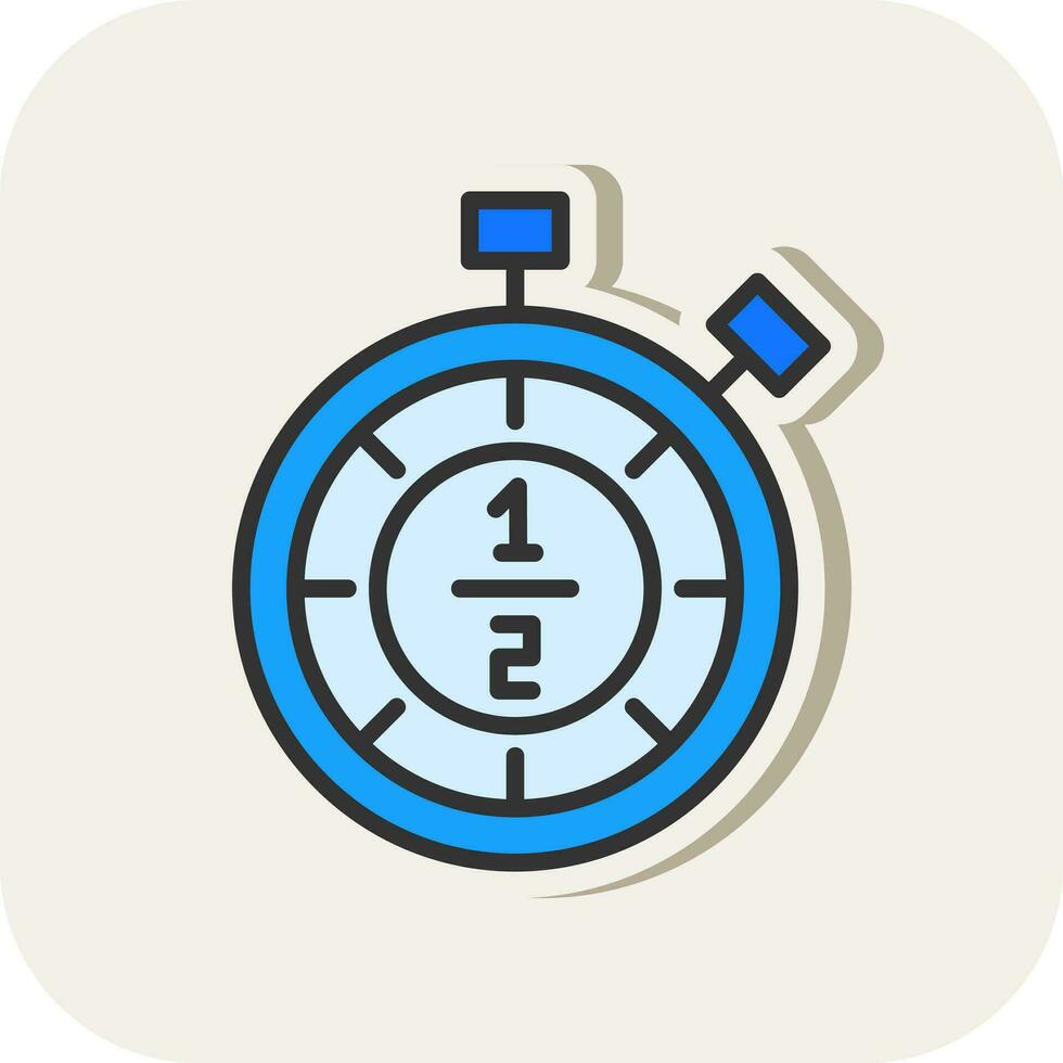 Half time Vector Icon Design