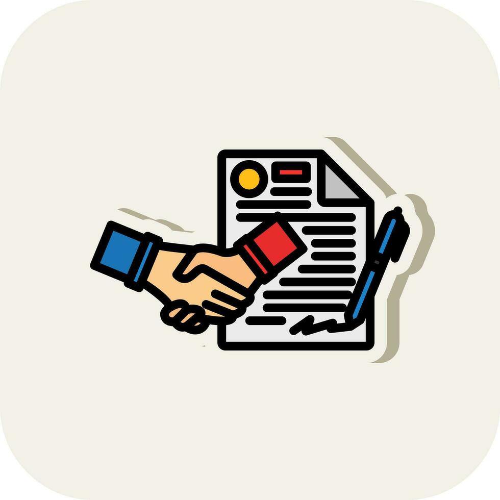 Contract Vector Icon Design