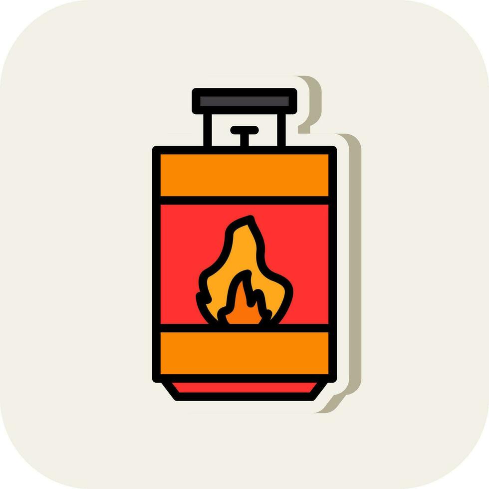 Cooking gas Vector Icon Design