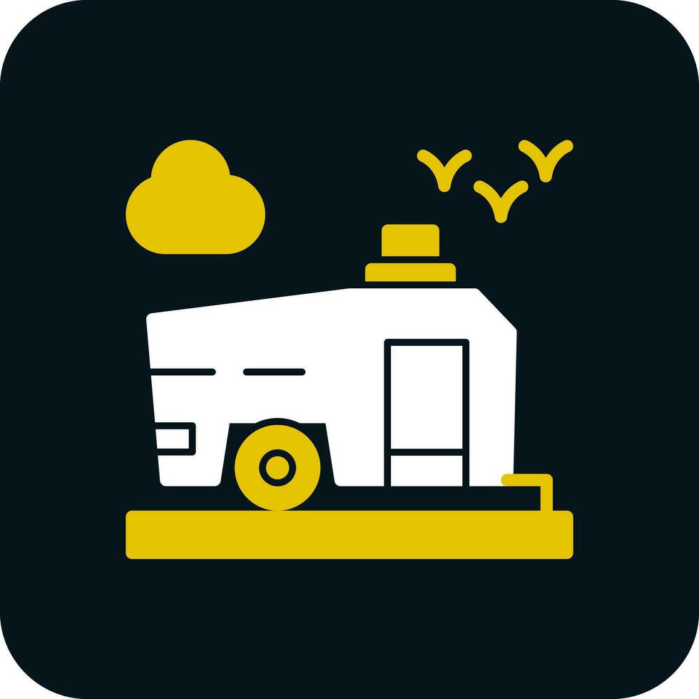 diseño de icono de vector de caravana