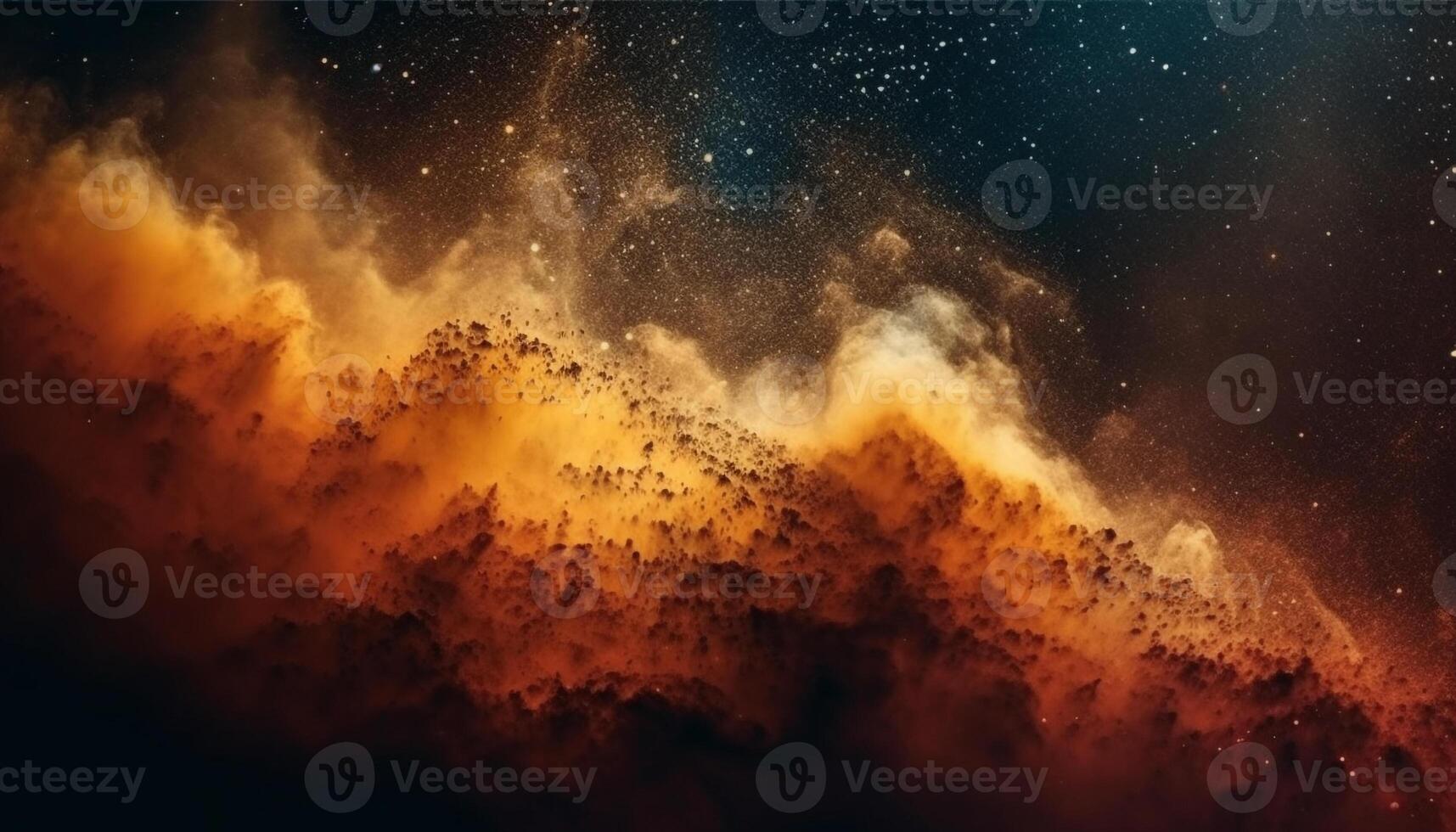 Supernova explodes in the Milky Way, a fantasy in space generated by AI photo