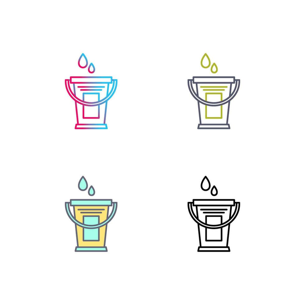 Water Bucket Vector Icon