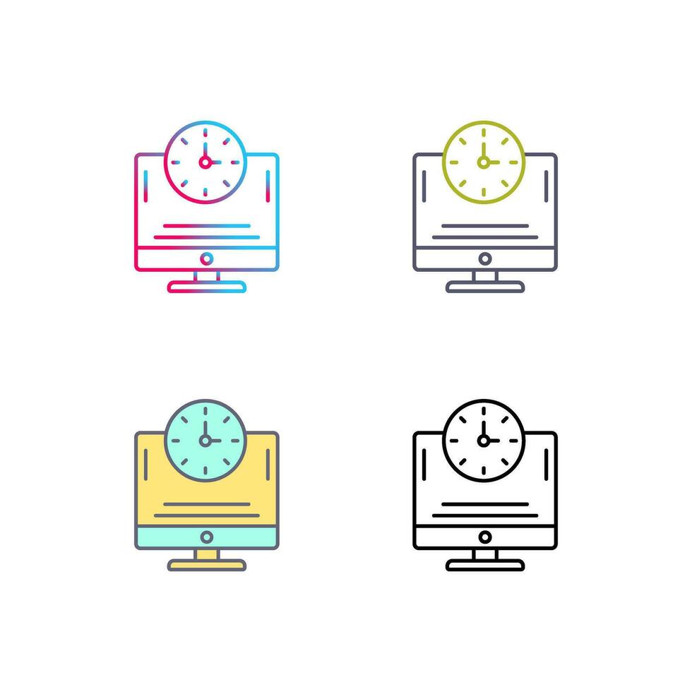 Online Time Vector Icon