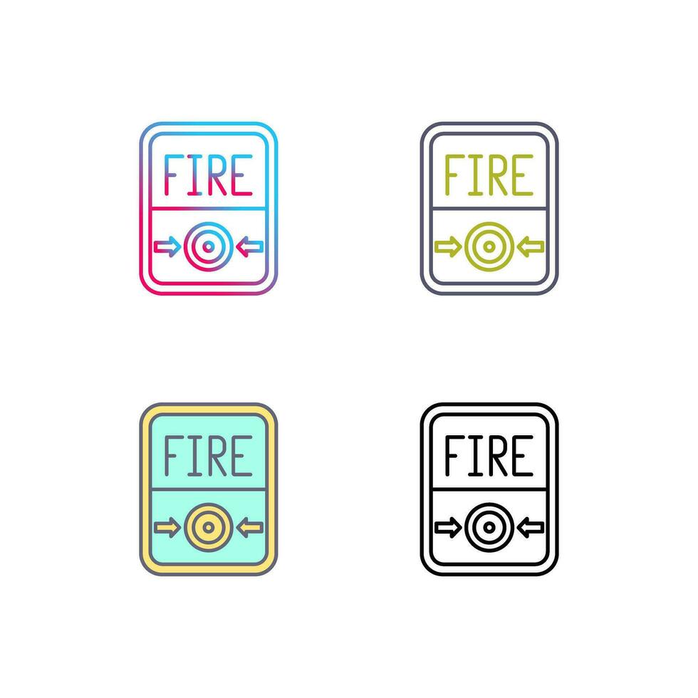 Fire Button Vector Icon