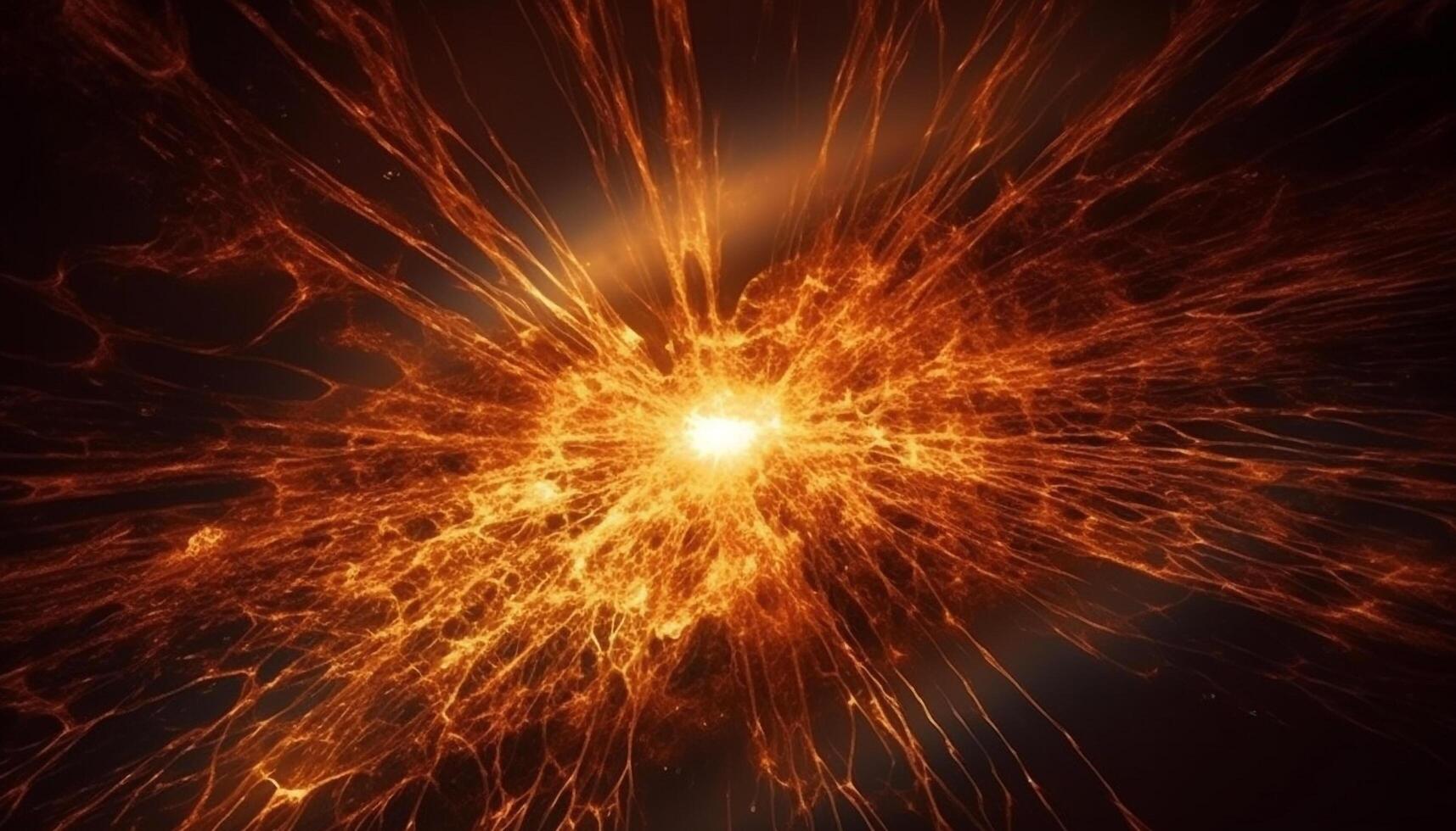 Flames ignite heat, illuminating vibrant colors in abstract pattern generated by AI photo