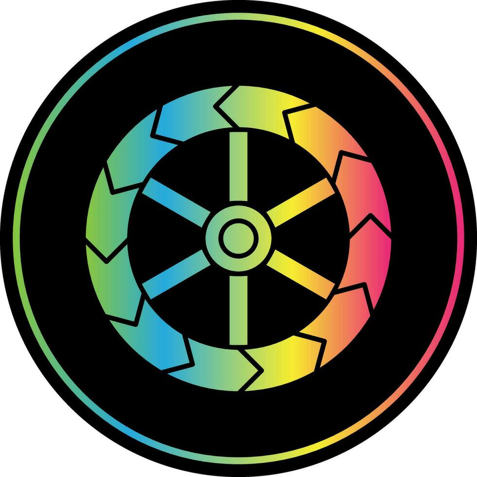 Wheels Vector Icon Design