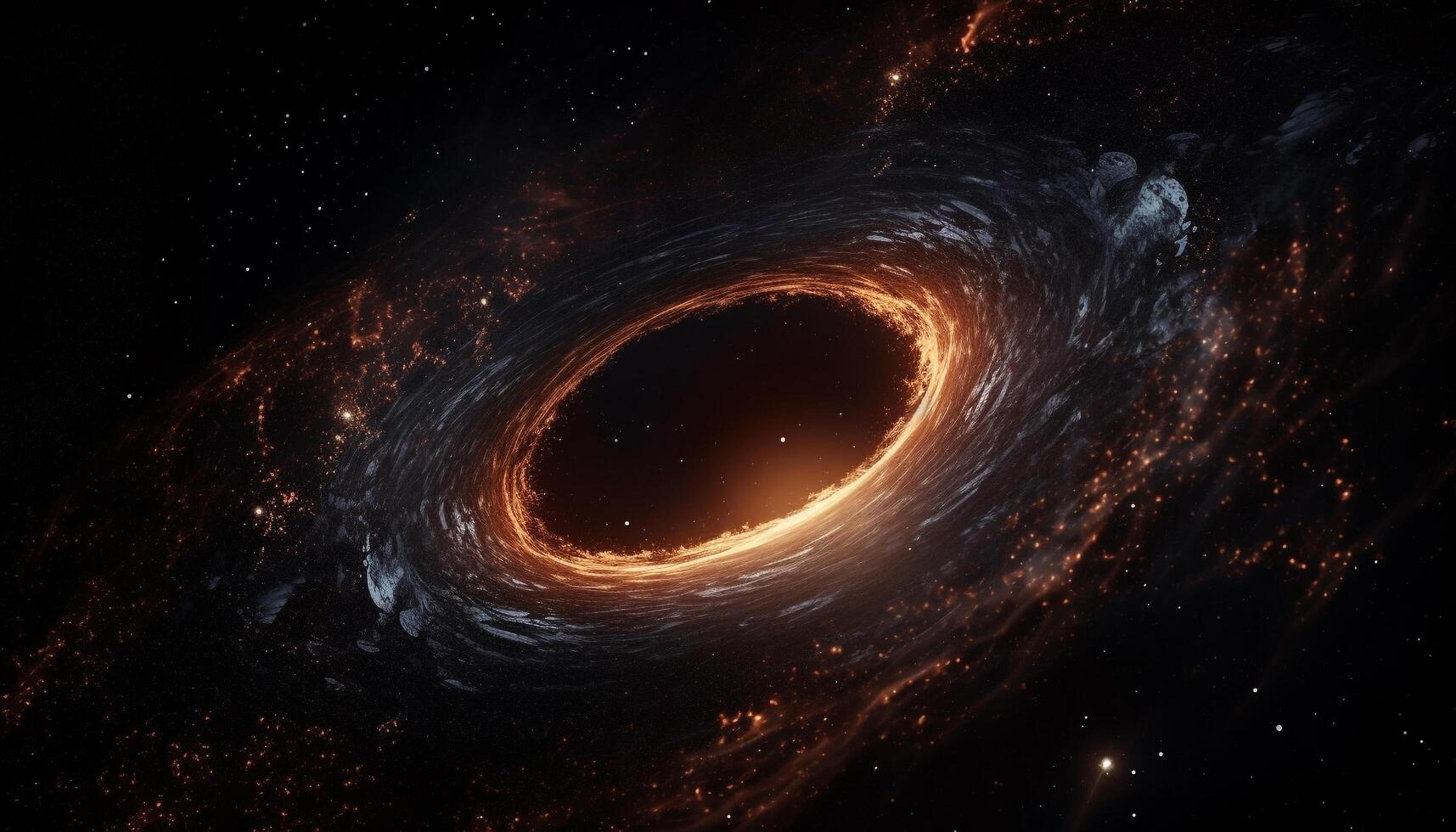 The glowing star explodes in the deep stratosphere atmosphere generated by AI photo