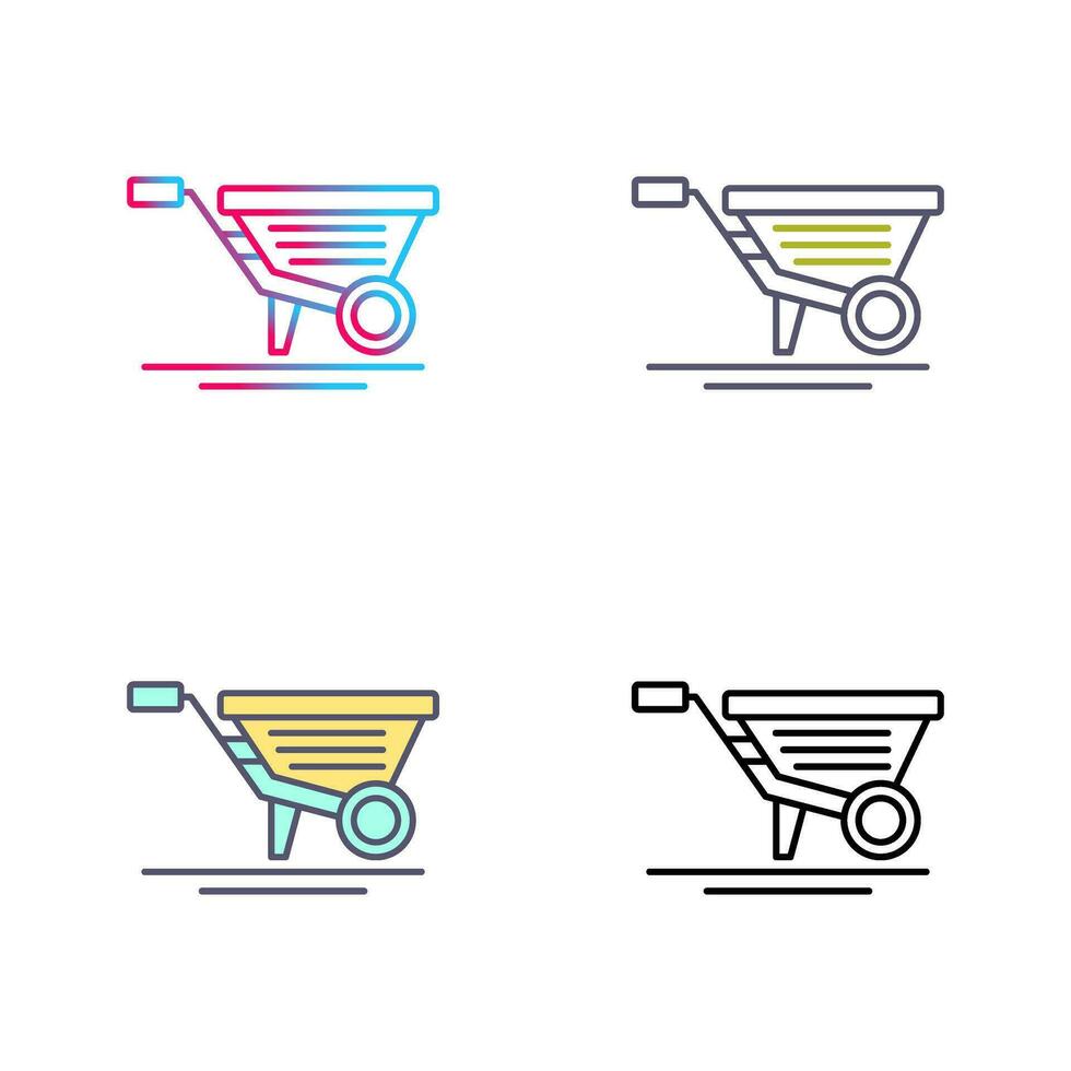 Wheelbarrow Vector Icon