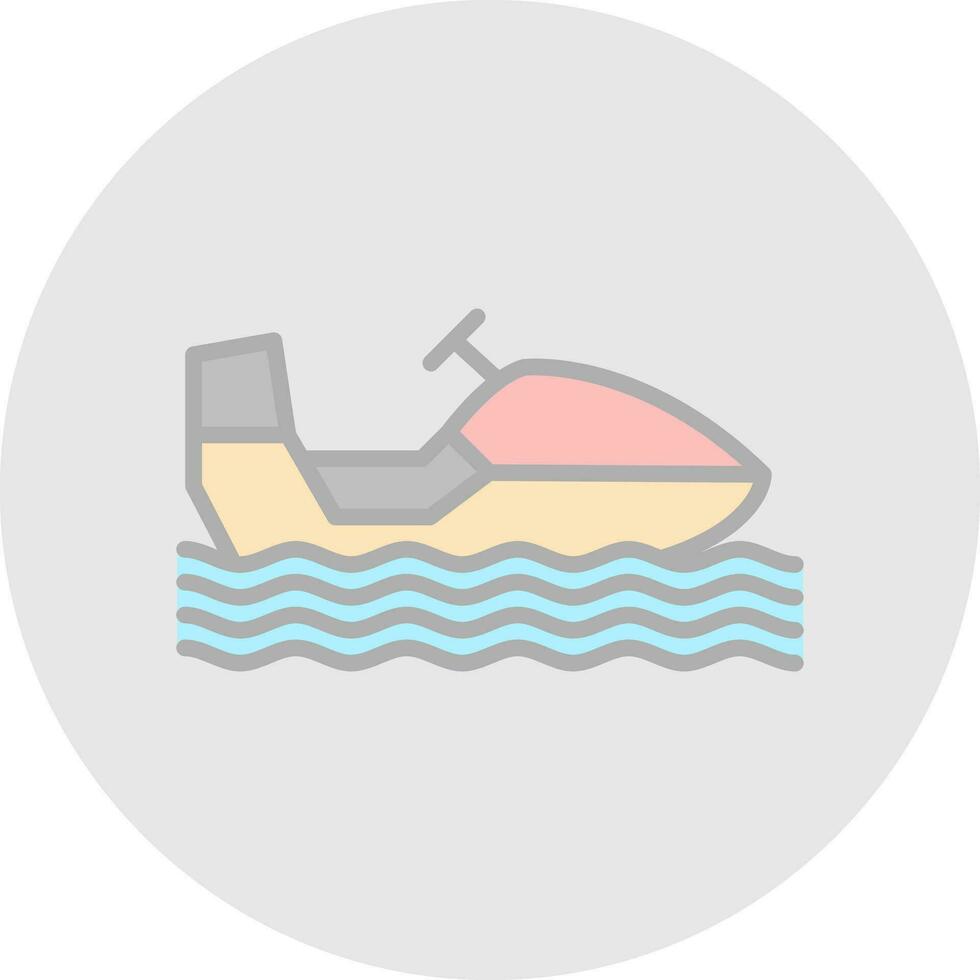 Snowmobile Vector Icon Design