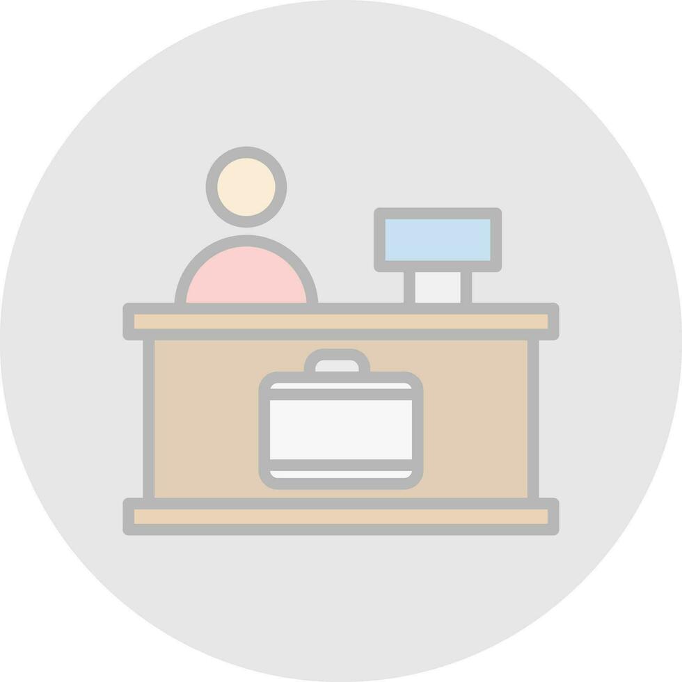 Check-in Vector Icon Design