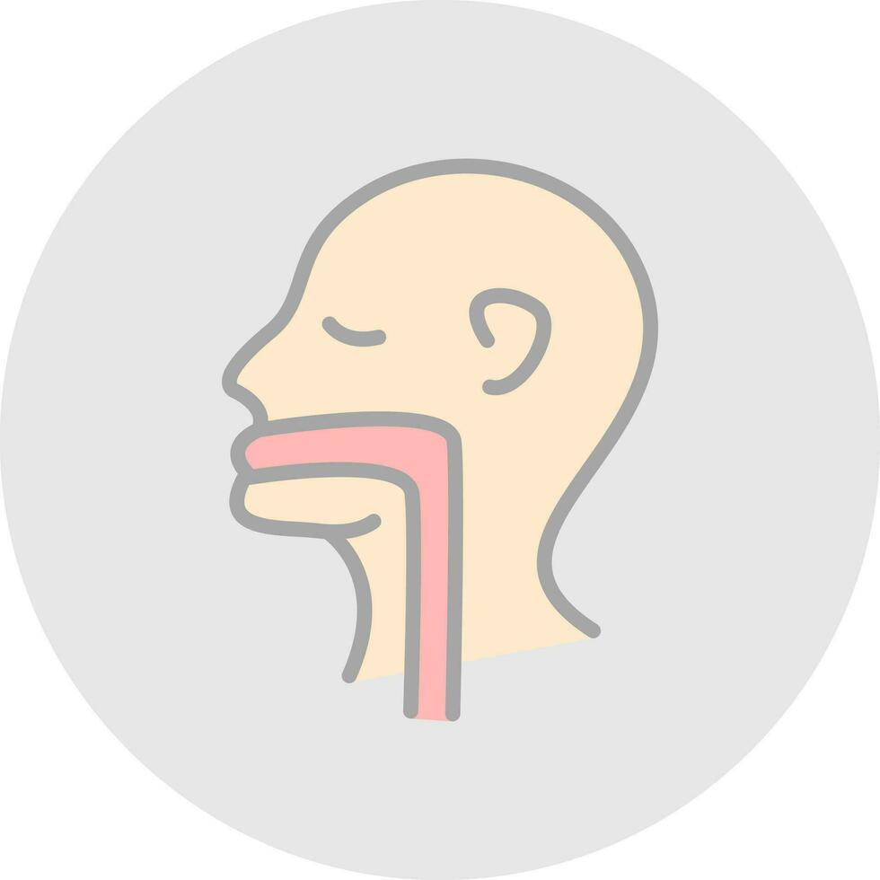 Throat Vector Icon Design