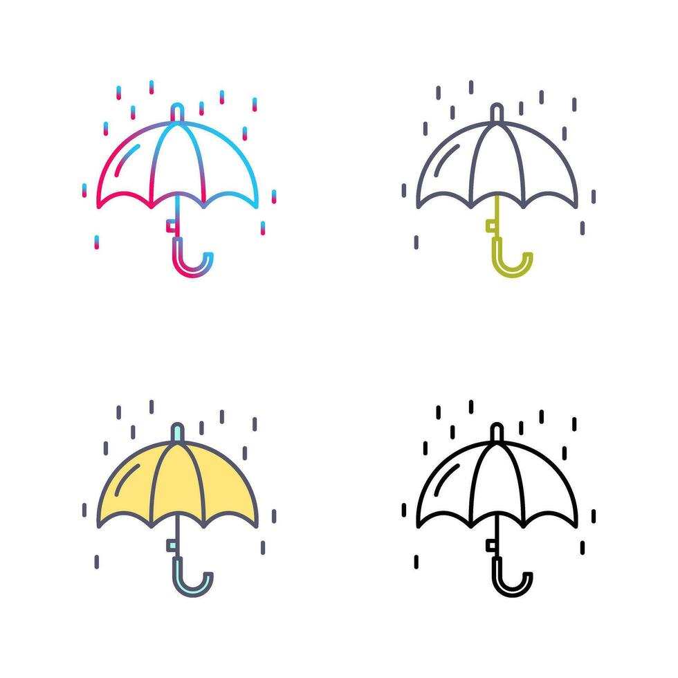 Raining Vector Icon