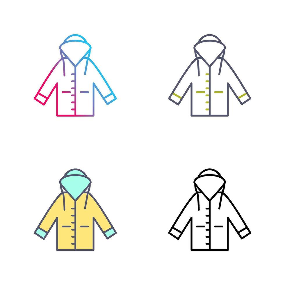 Raincoat Vector Icon