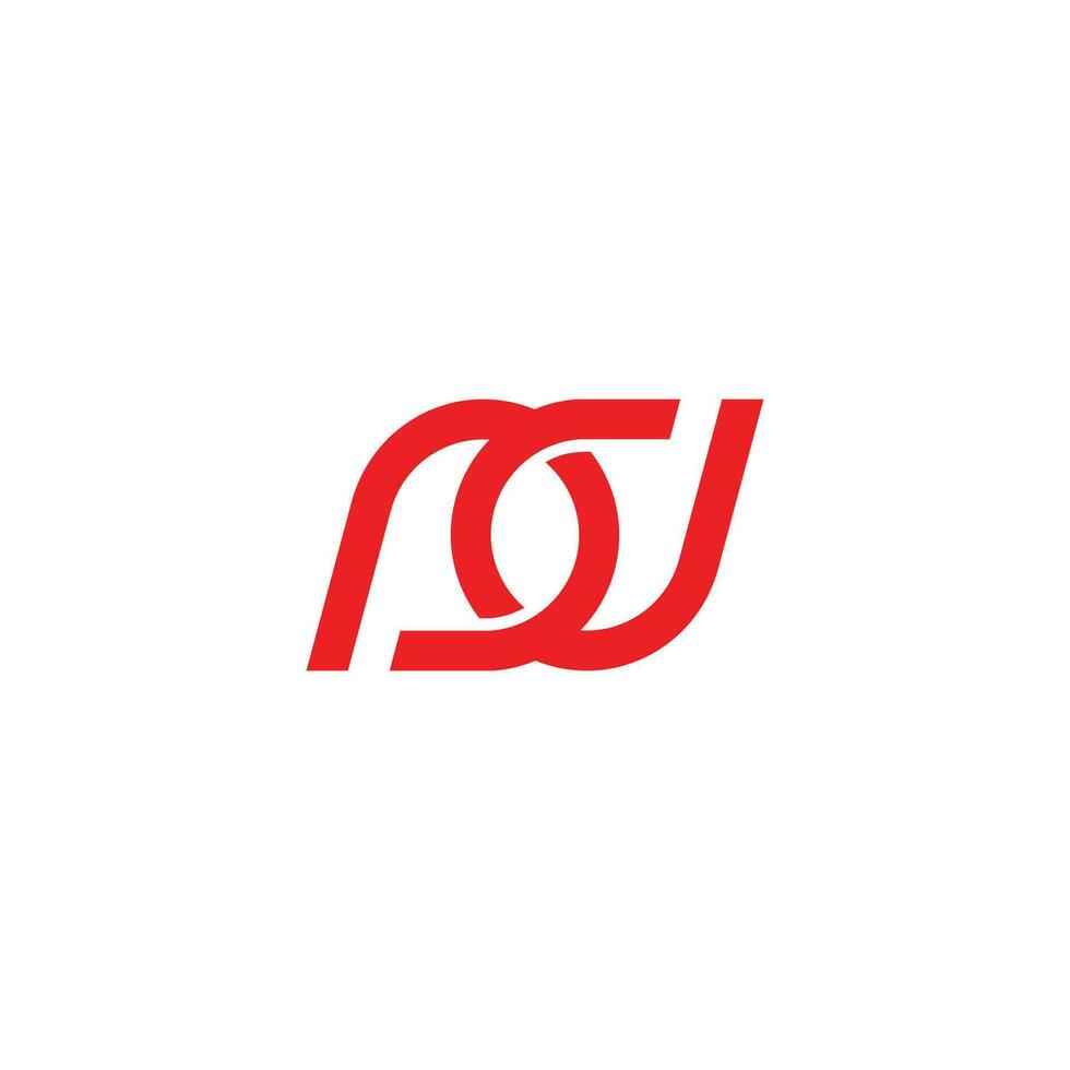 letter pd pin location overlap logo vector