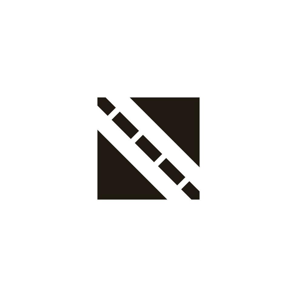 letter n street road arrow logo vector