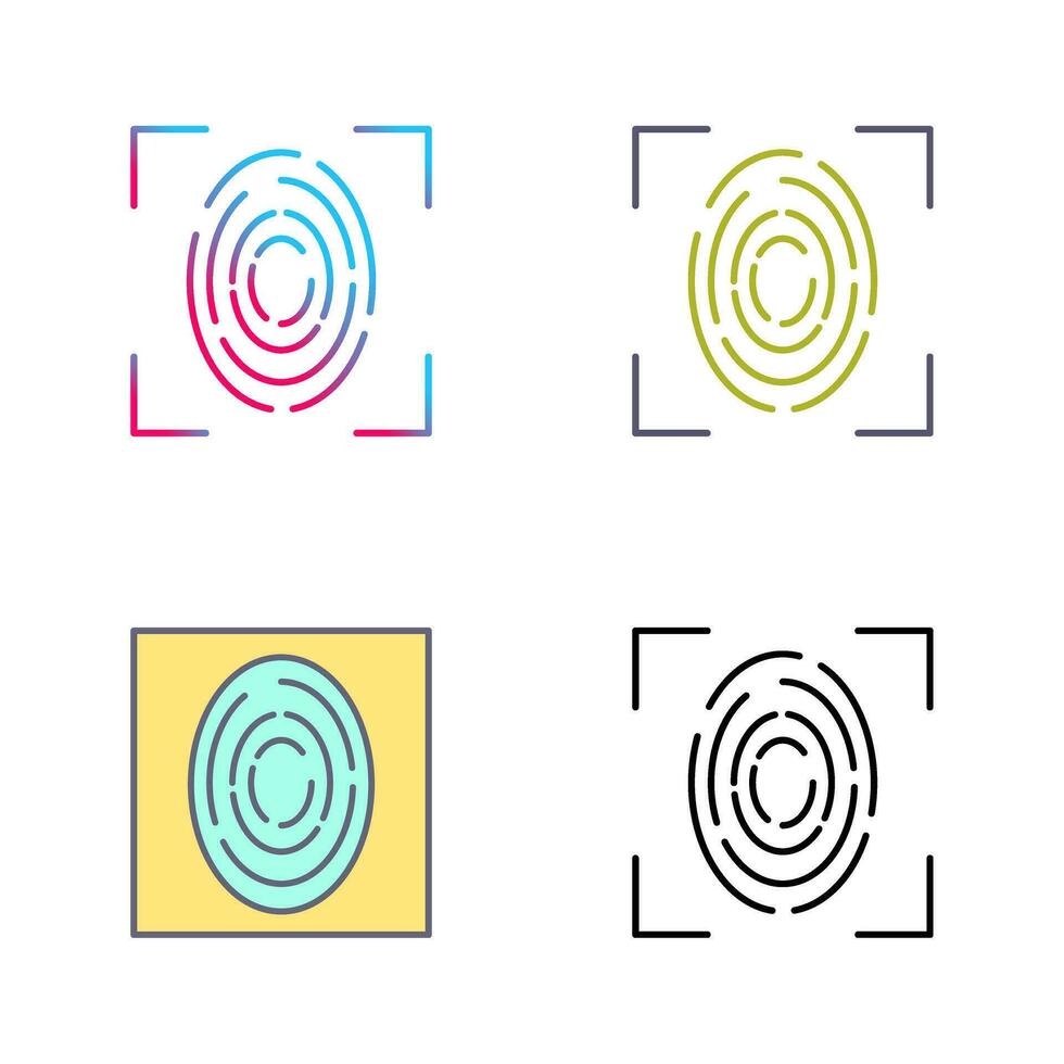 Fingerprint Vector Icon