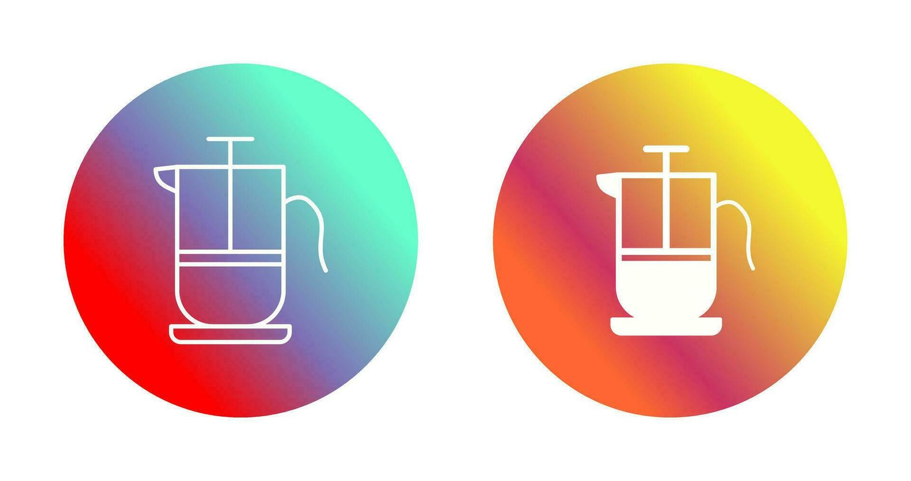 French Press Vector Icon