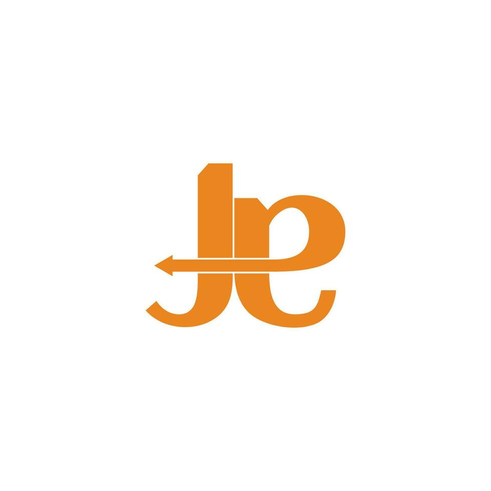 letter te abstract swoosh arrow logo vector