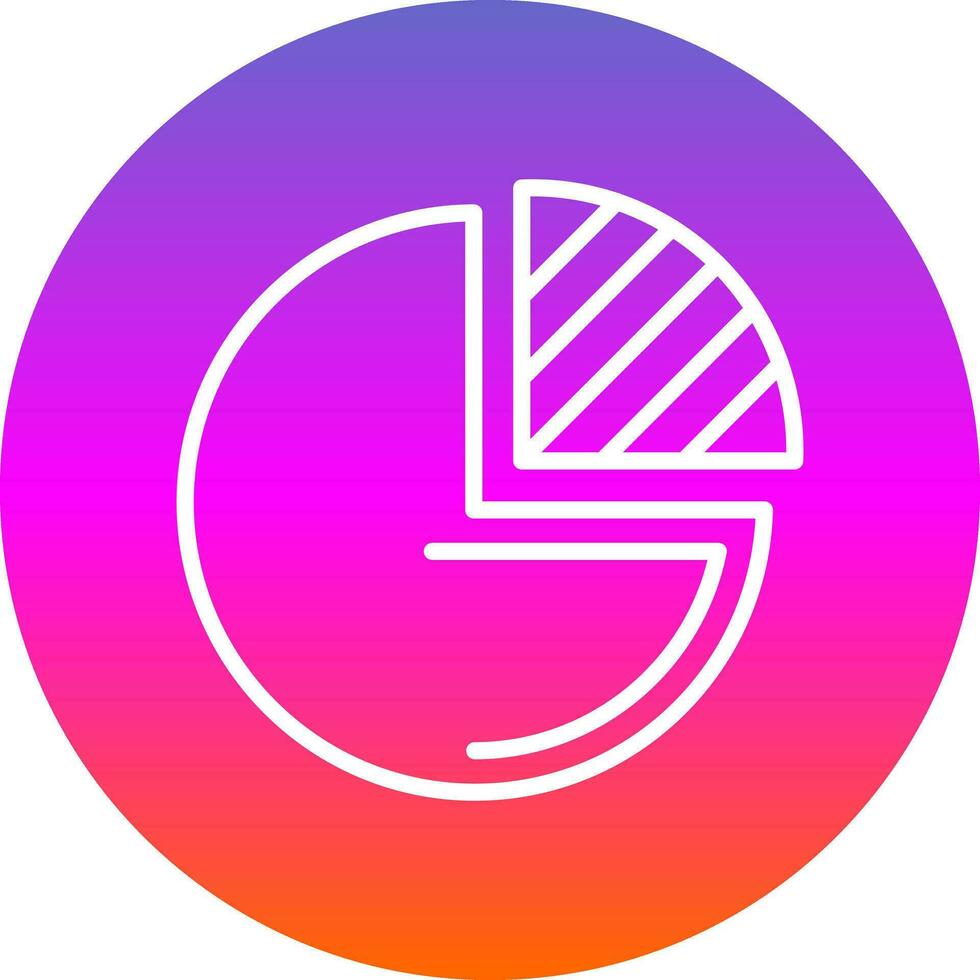 Pie chart Vector Icon Design
