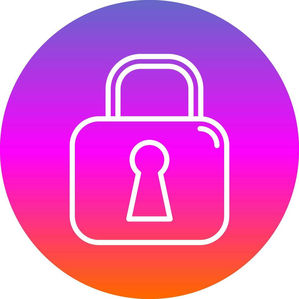 Locked Vector Icon Design