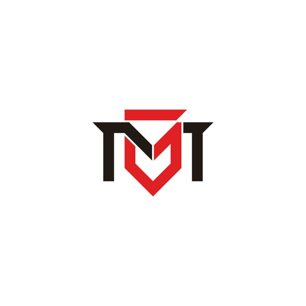 letter gm colorful geometric colors logo vector