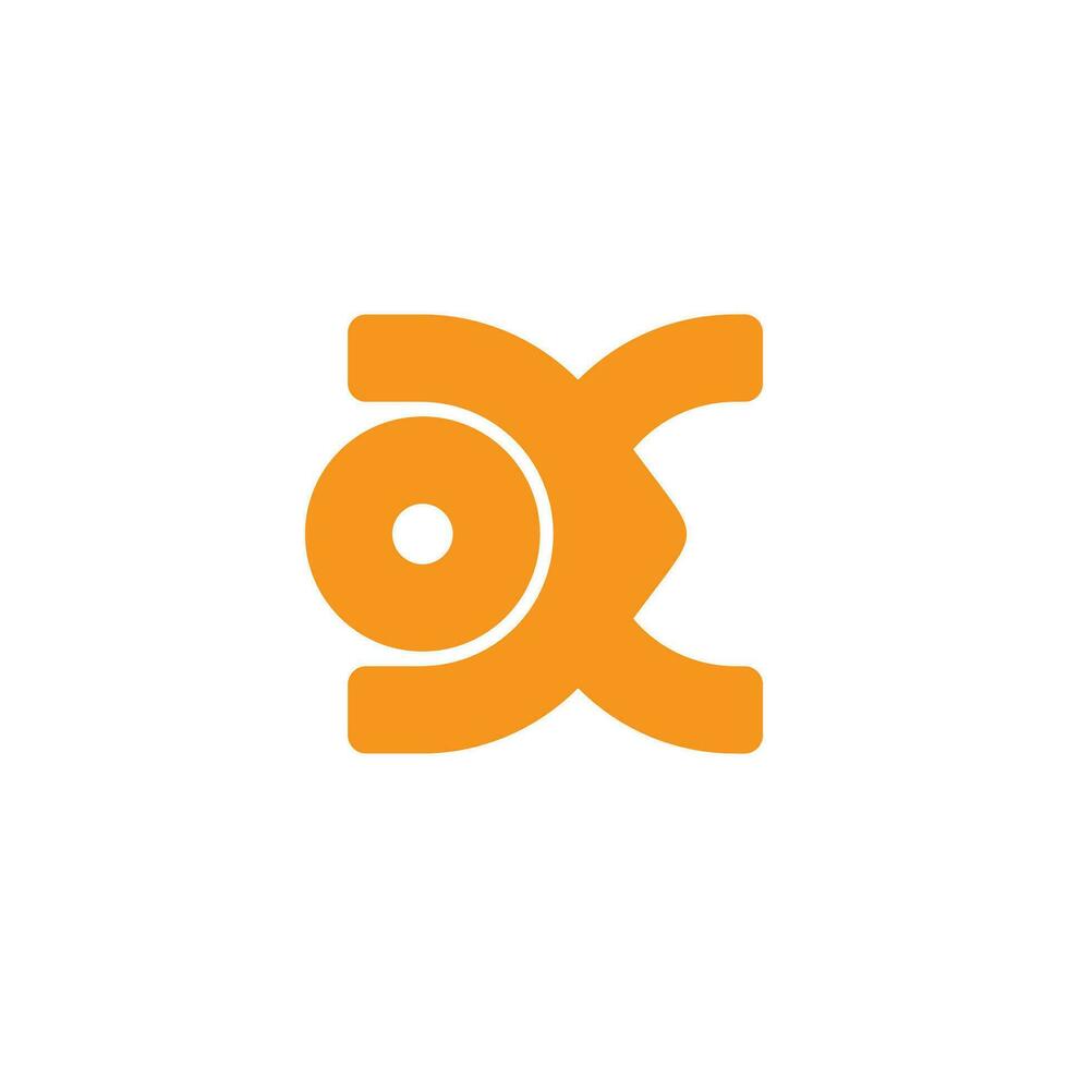abstract letter dc simple geometric line unique logo vector