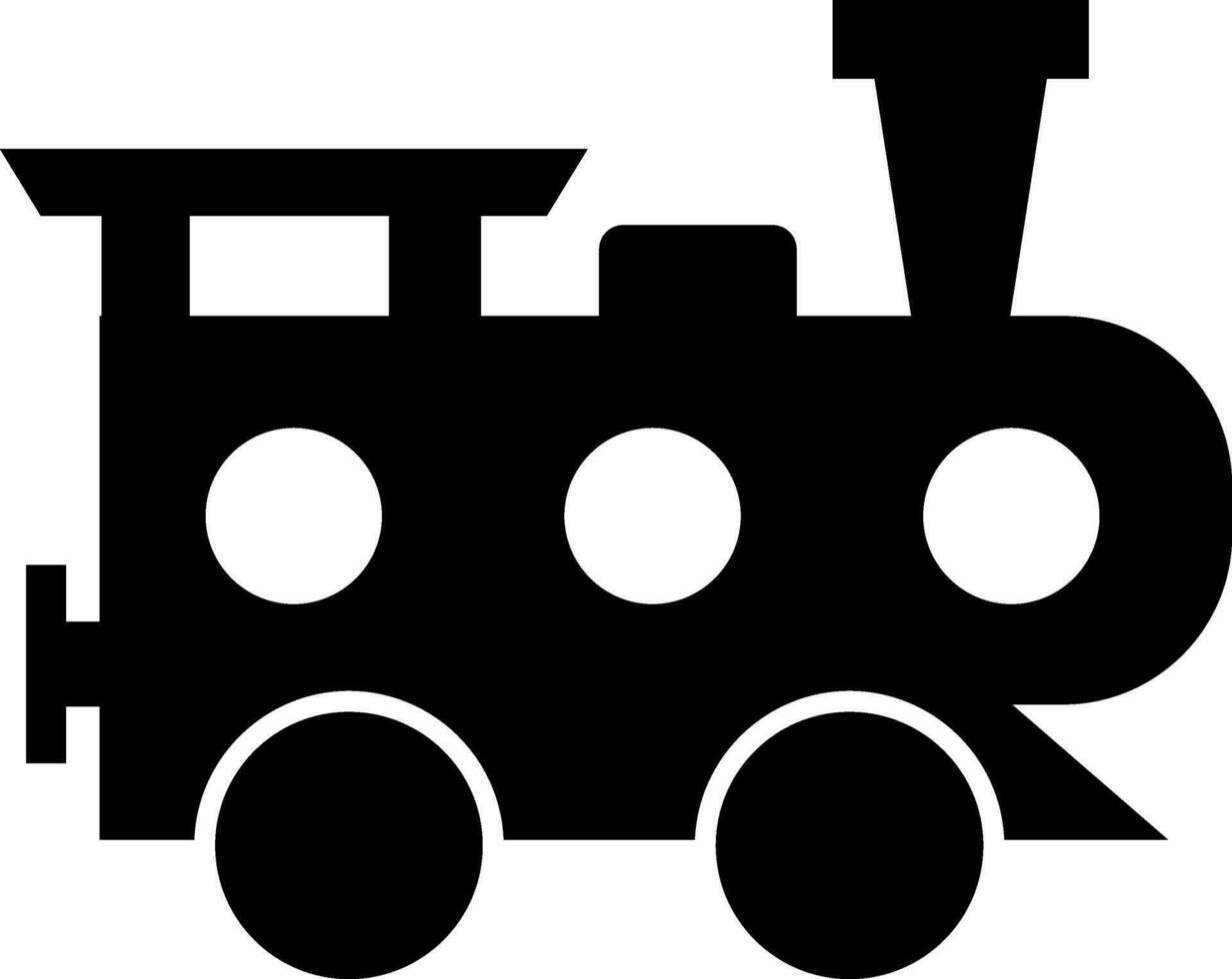 Train in black and white color. vector