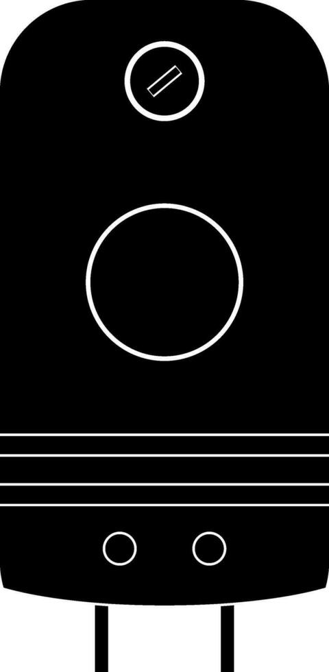 Geyser in bw color. vector