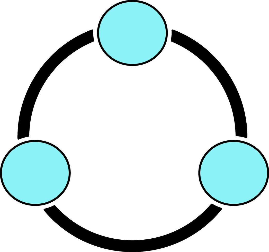 Network group in flat style. vector
