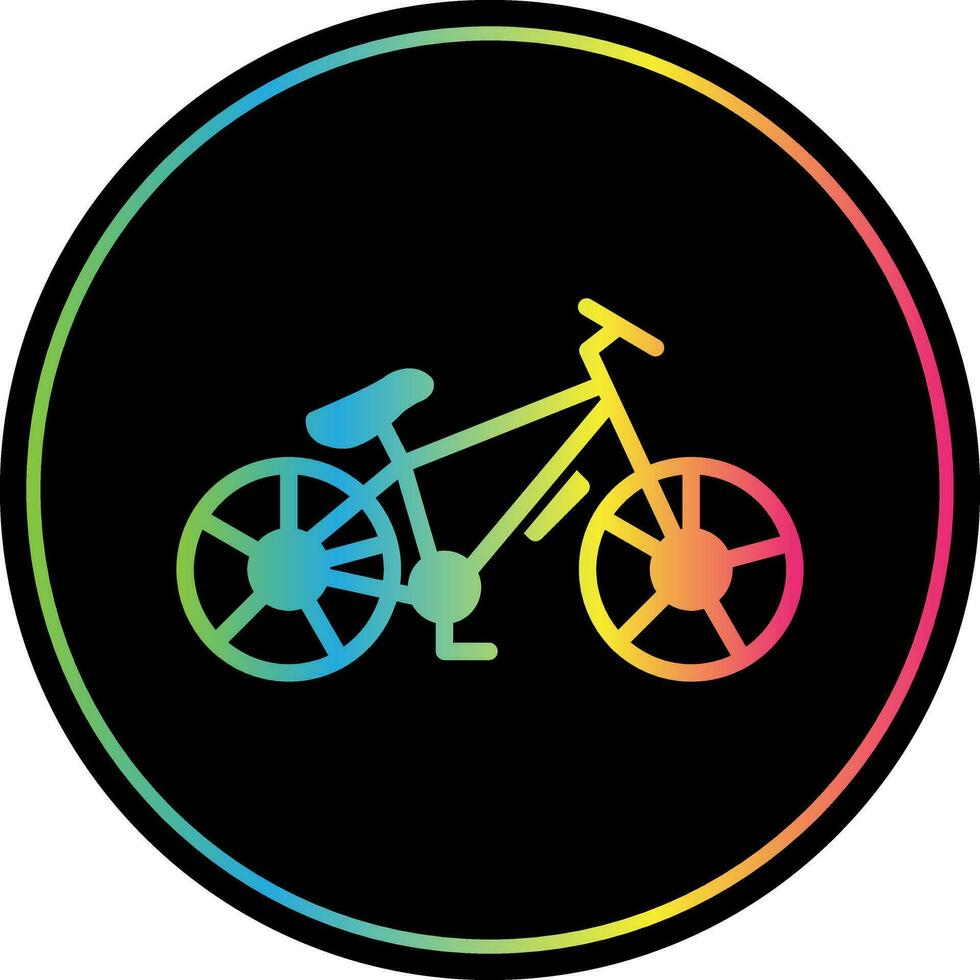 diseño de icono de vector de bicicleta de montaña