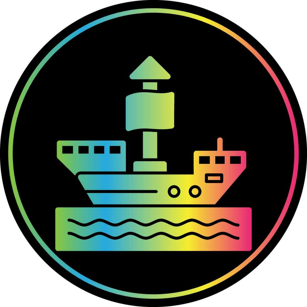 Pirate ship Vector Icon Design