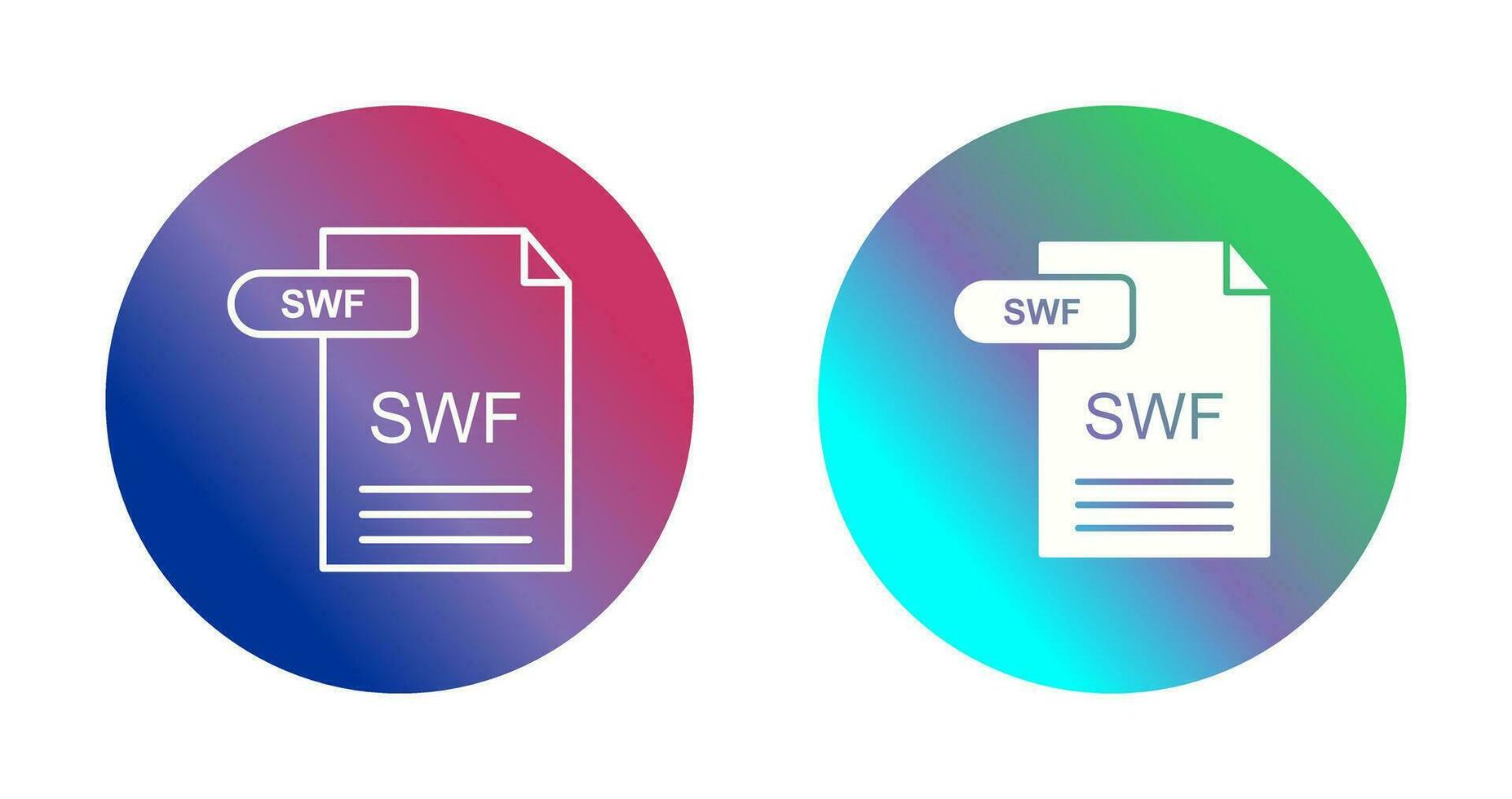 icono de vector de swf