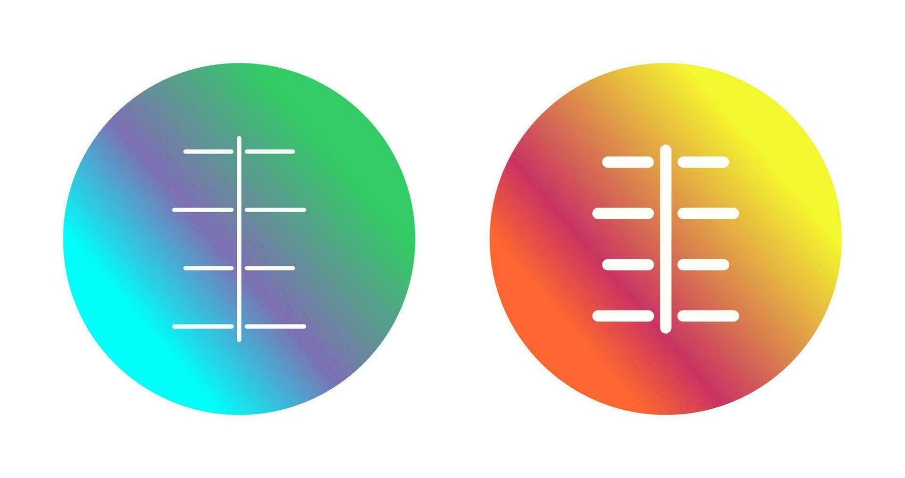 Unique Center Align Vector Icon